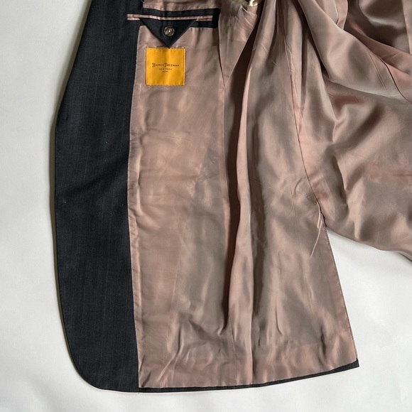 Hickey Freeman Grey Plaid 2 Piece Suit, Size XXL - Picture 7 of 13